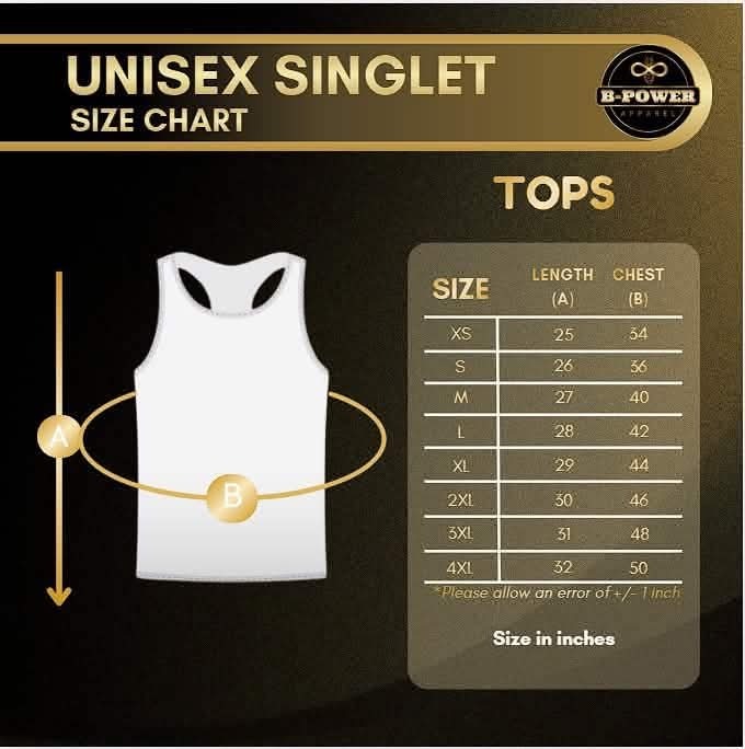 Singlet Size Reference